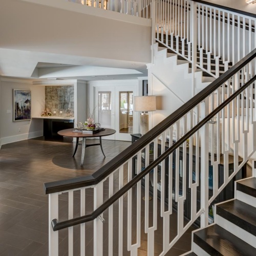 a staircase in a house